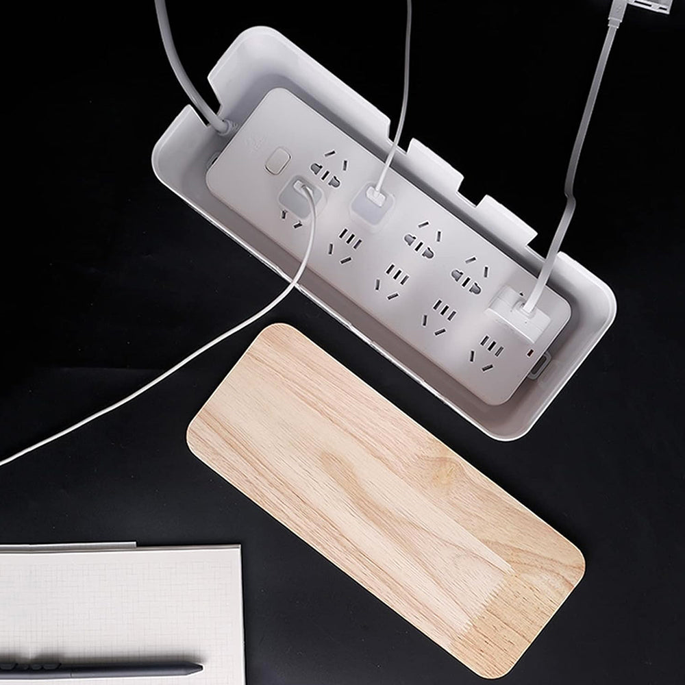 Grande Boîte de Rangement Cache-Câbles pour Chargeurs et Multiprises