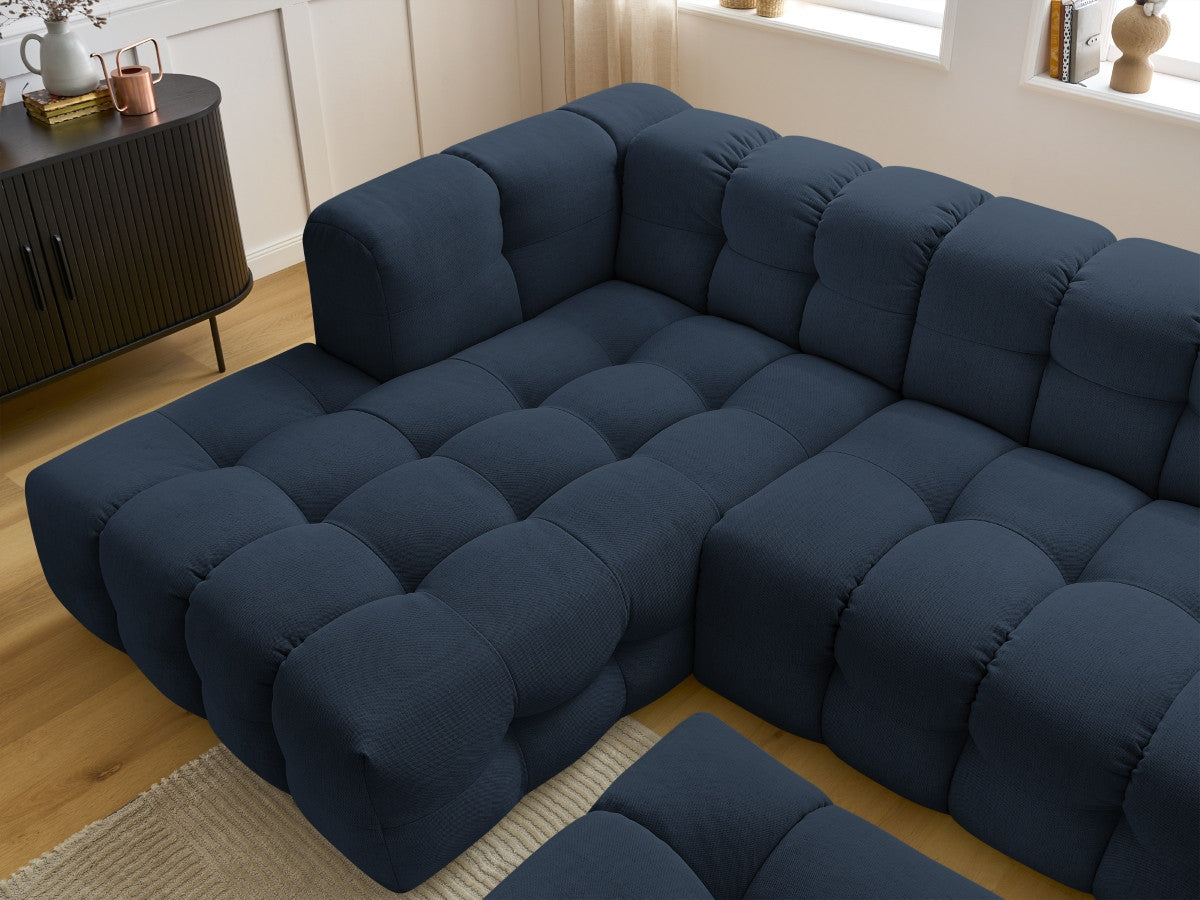 Canapé d'angle fixe CLOUD avec pouf Angle gauche