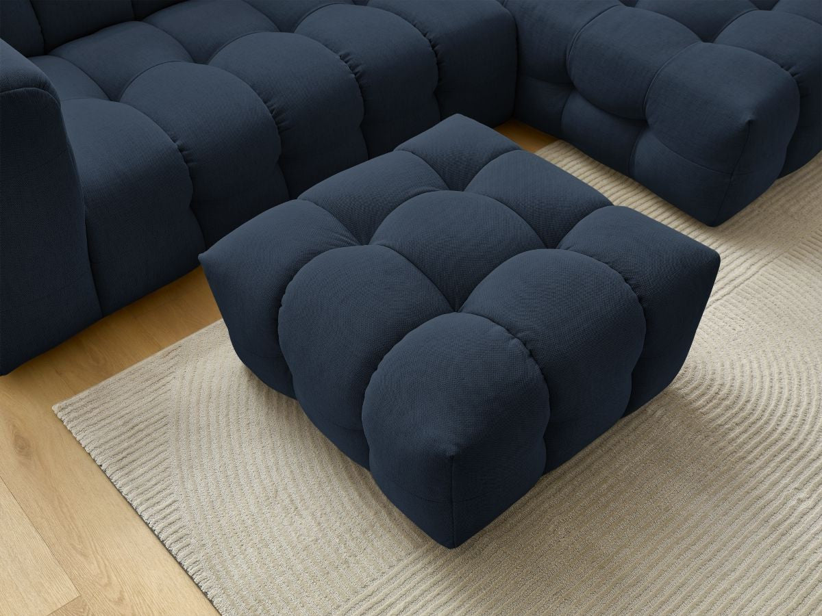 Canapé d'angle fixe CLOUD avec pouf Angle droit
