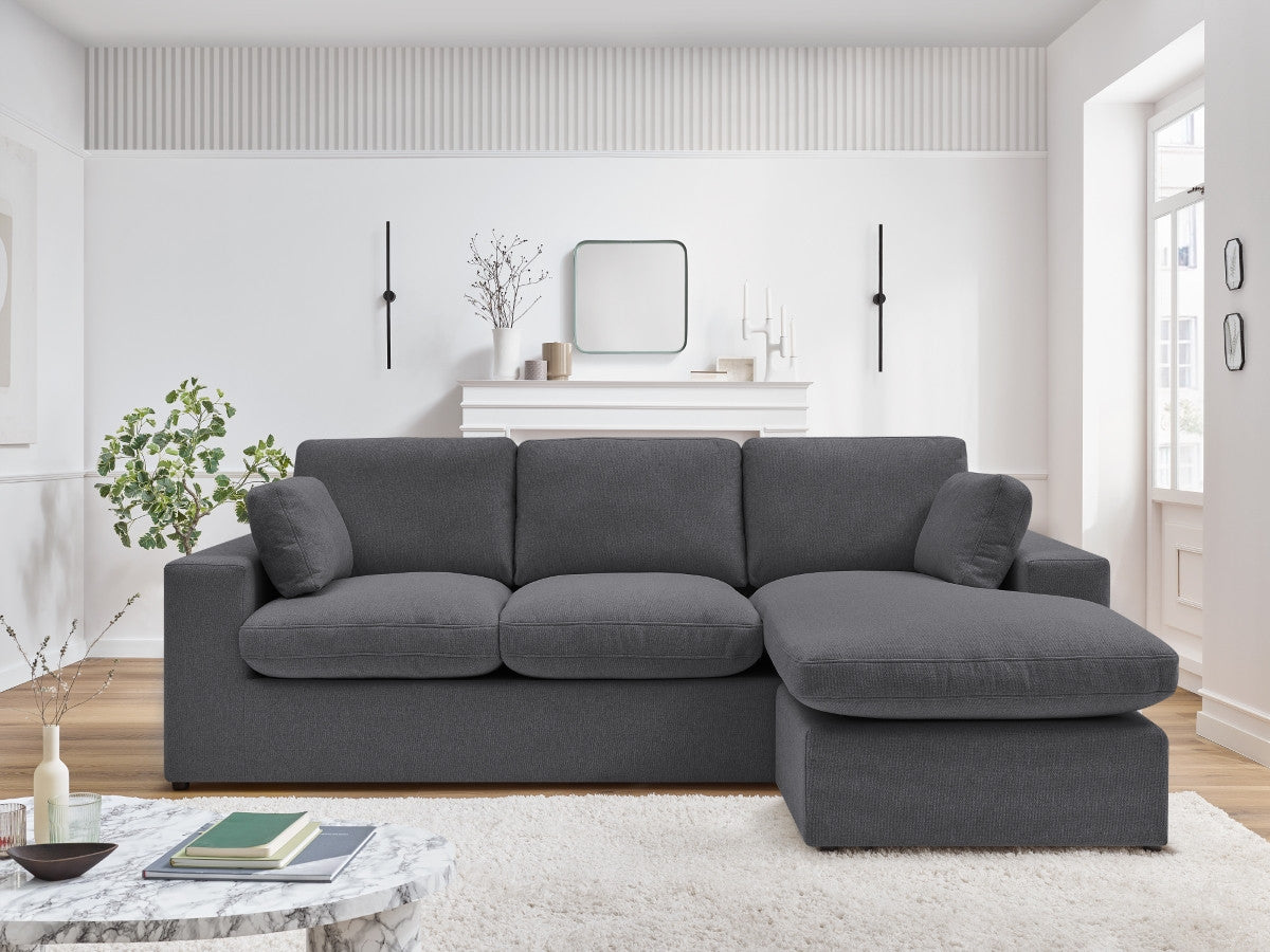 Canapé d'angle fixe réversible compact BELAIR