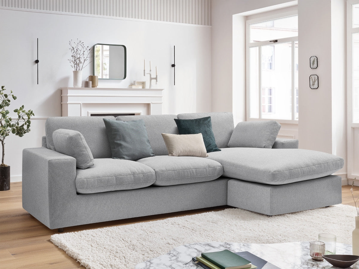 Canapé d'angle fixe réversible compact BELAIR