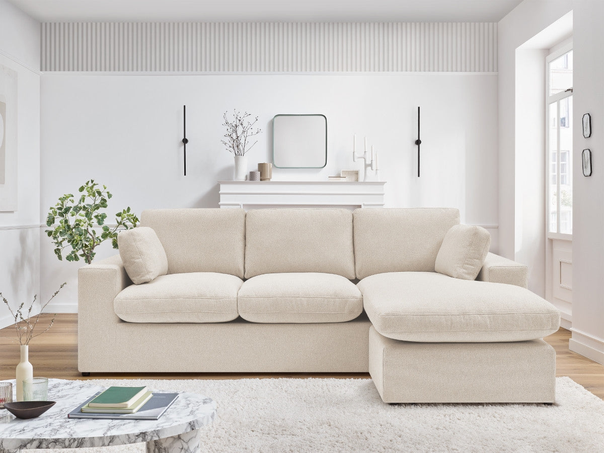 Canapé d'angle fixe réversible compact BELAIR