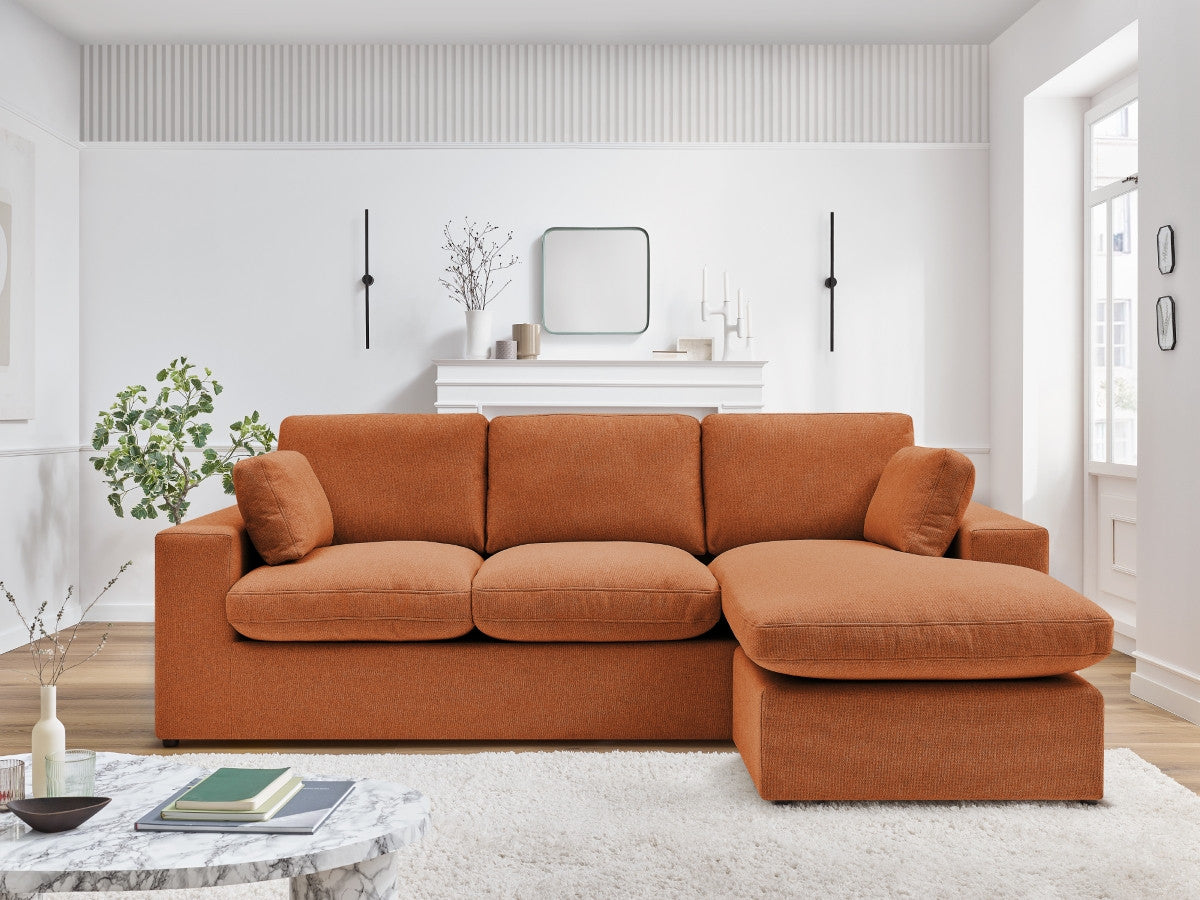 Canapé d'angle fixe réversible compact BELAIR
