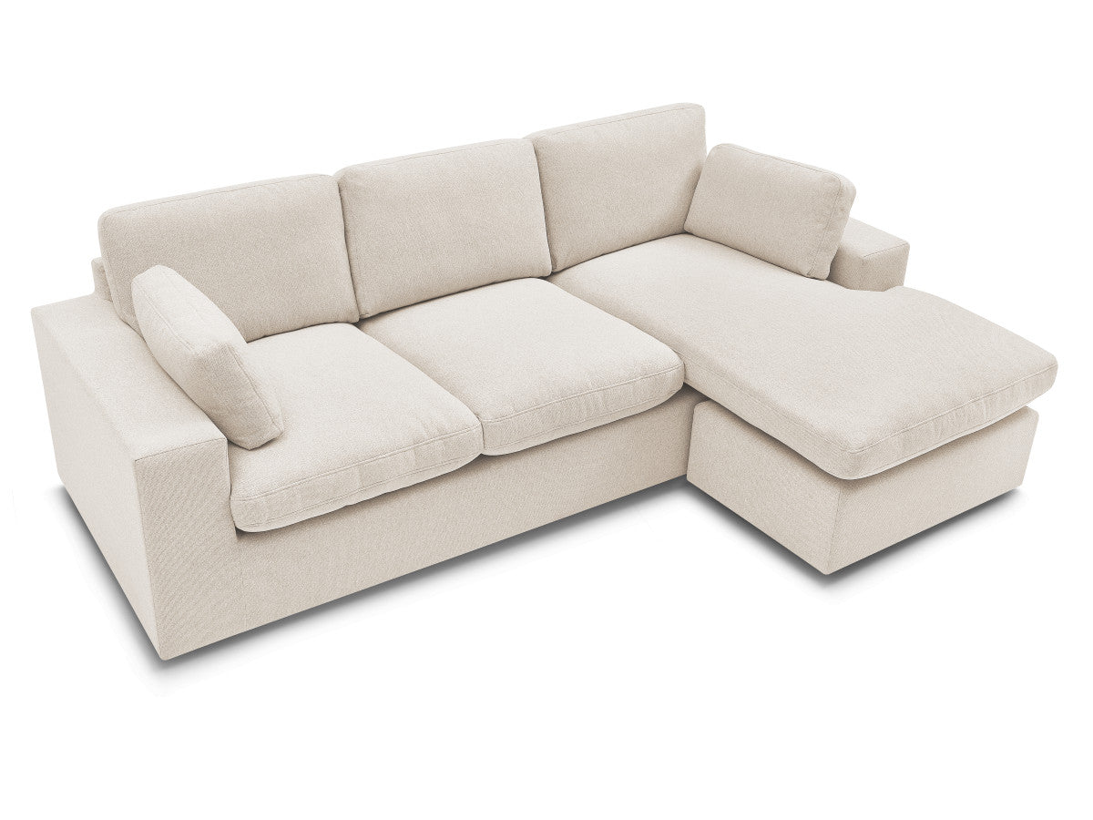 Canapé d'angle fixe réversible compact BELAIR
