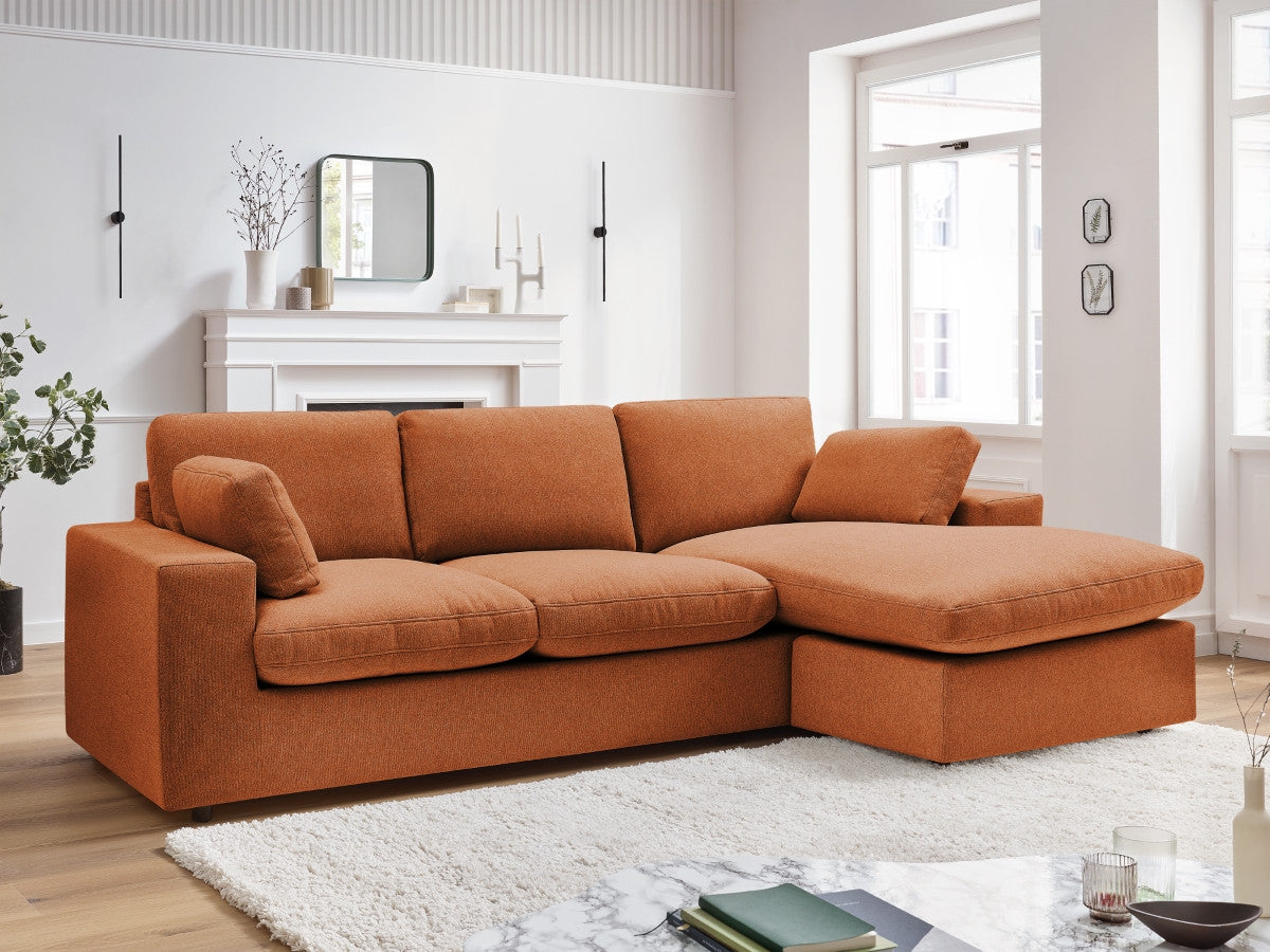 Canapé d'angle fixe réversible compact BELAIR