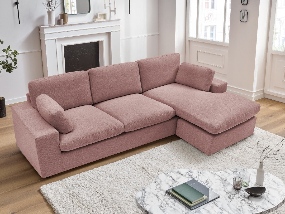Canapé d'angle fixe réversible compact BELAIR