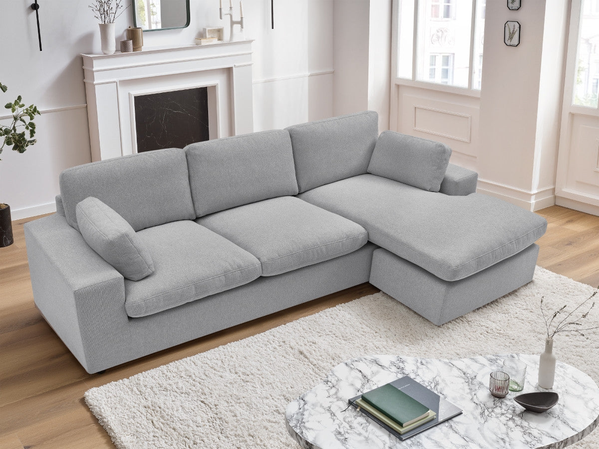 Canapé d'angle fixe réversible compact BELAIR