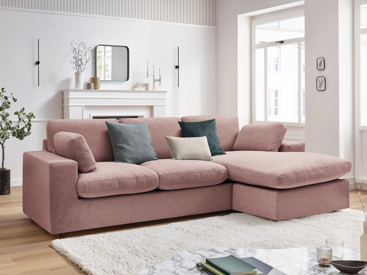Canapé d'angle fixe réversible compact BELAIR