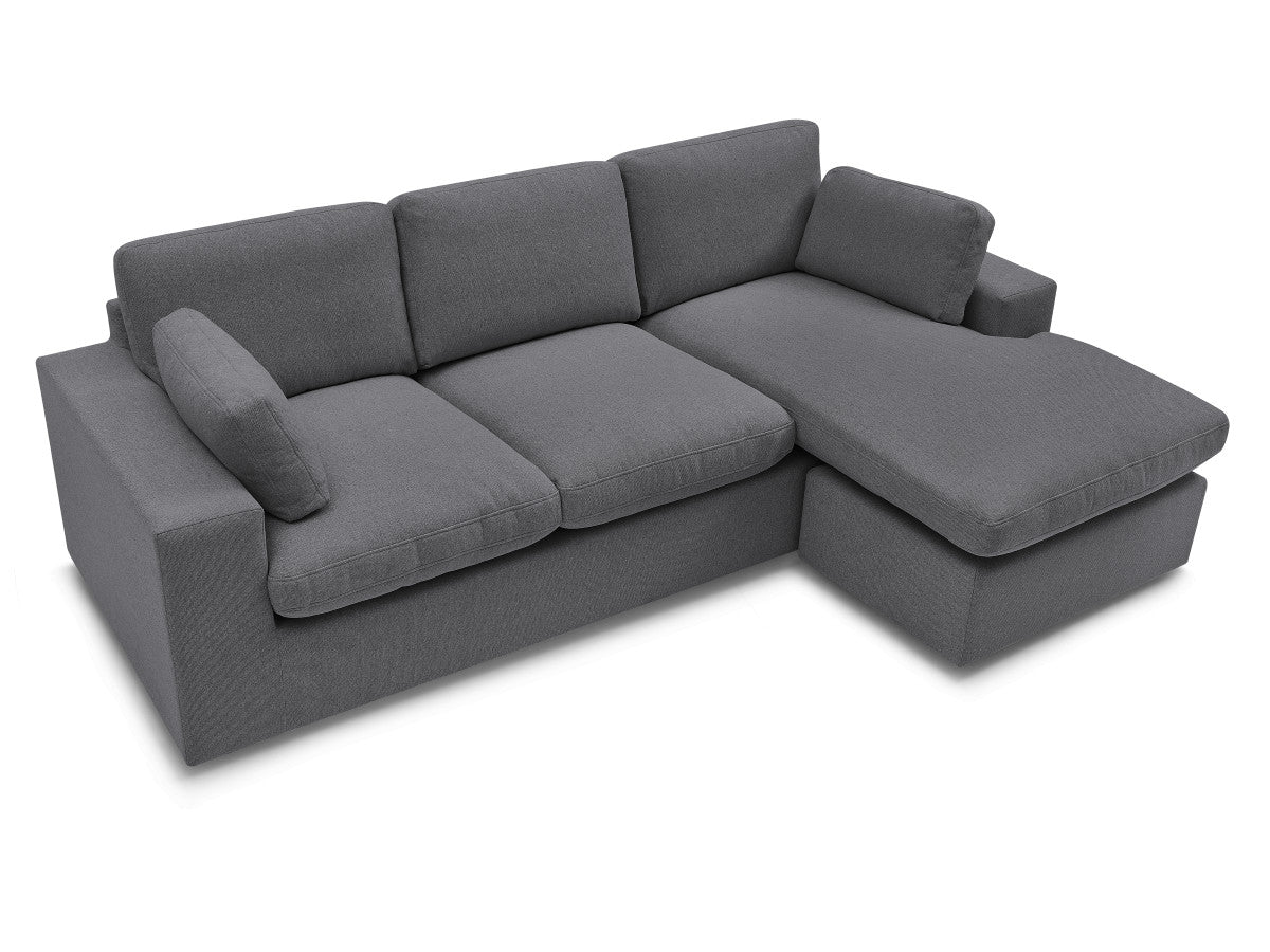Canapé d'angle fixe réversible compact BELAIR
