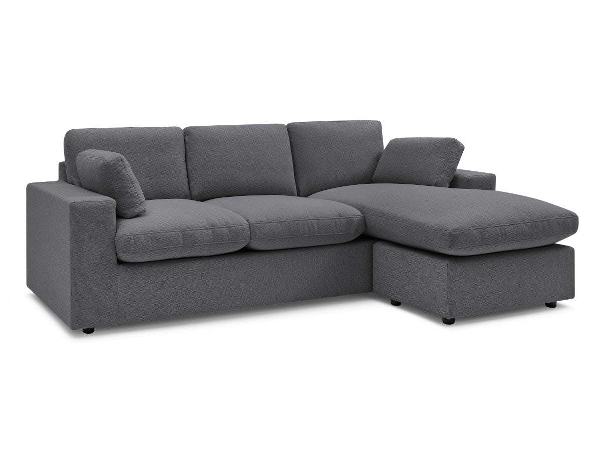 Canapé d'angle fixe réversible compact BELAIR