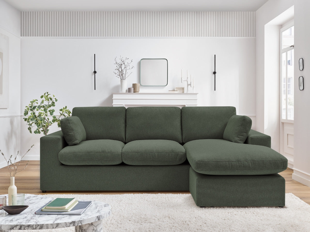 Canapé d'angle fixe réversible compact BELAIR
