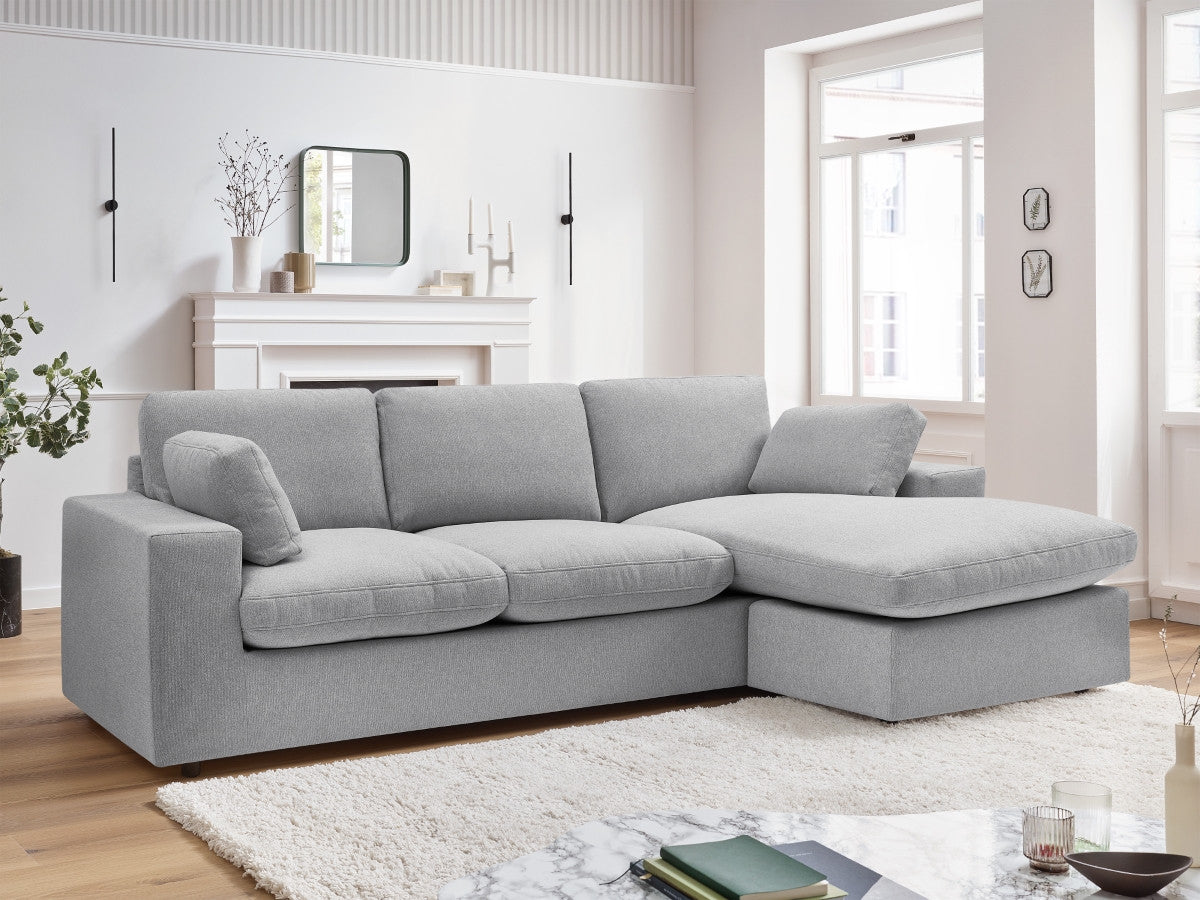 Canapé d'angle fixe réversible compact BELAIR