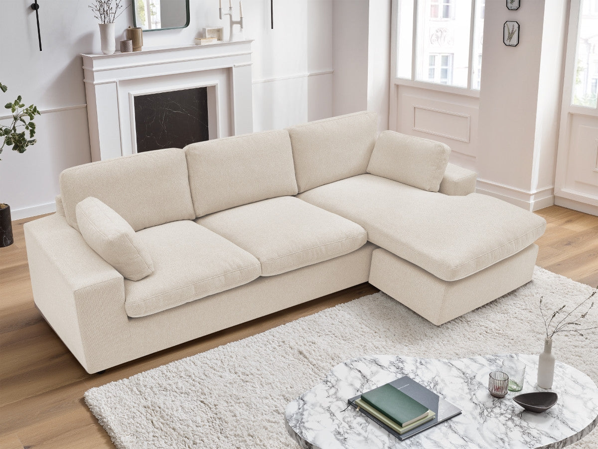 Canapé d'angle fixe réversible compact BELAIR