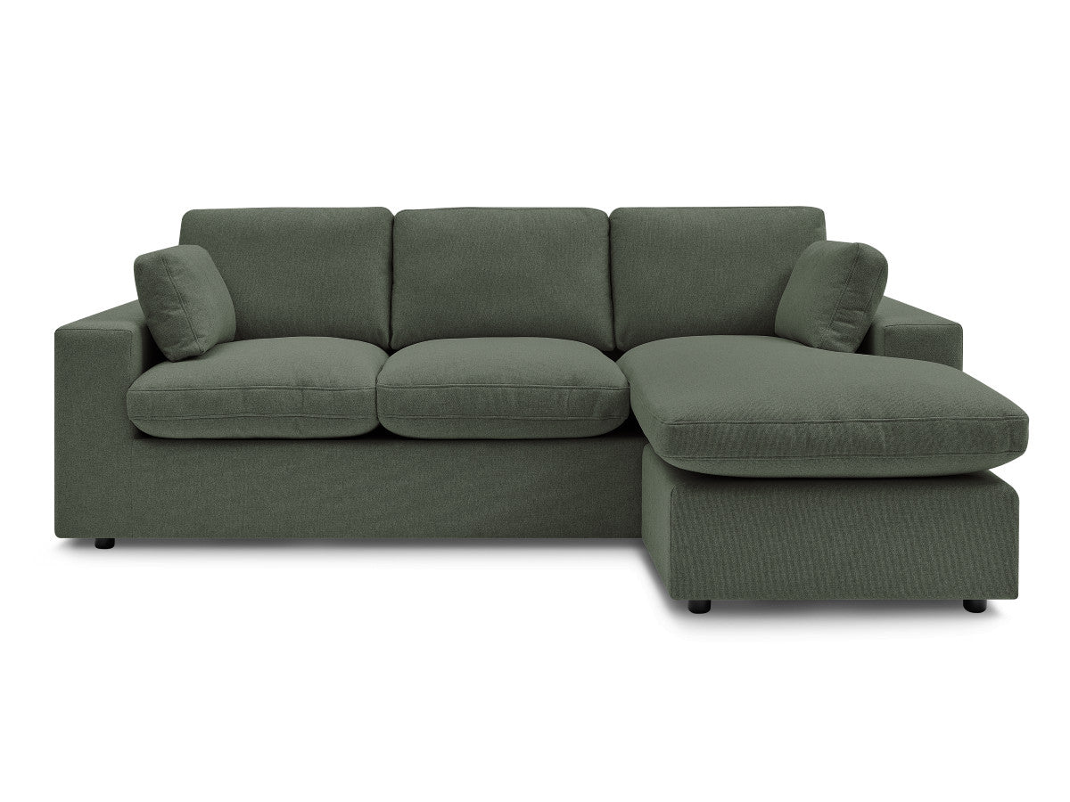 Canapé d'angle fixe réversible compact BELAIR