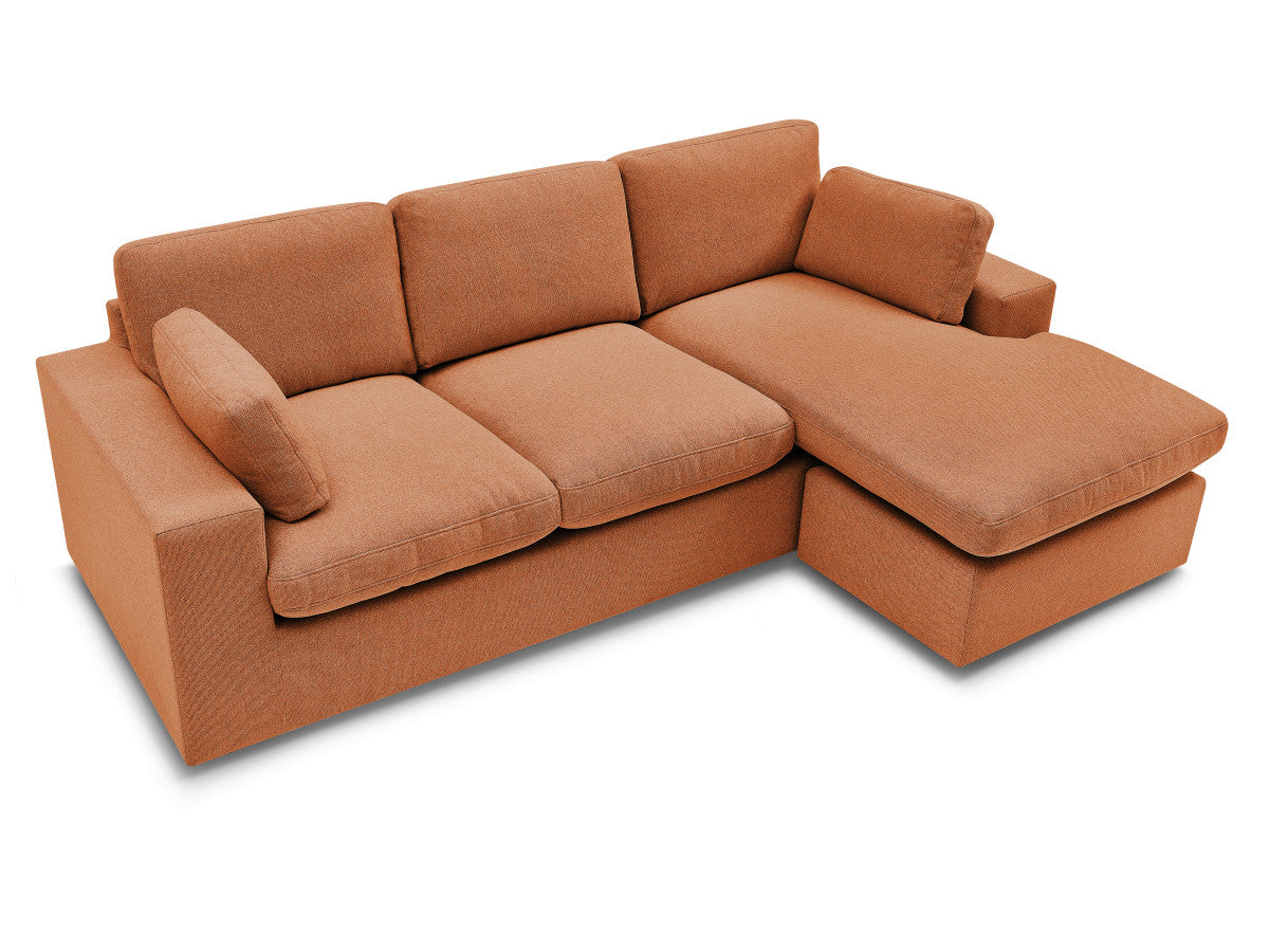 Canapé d'angle fixe réversible compact BELAIR