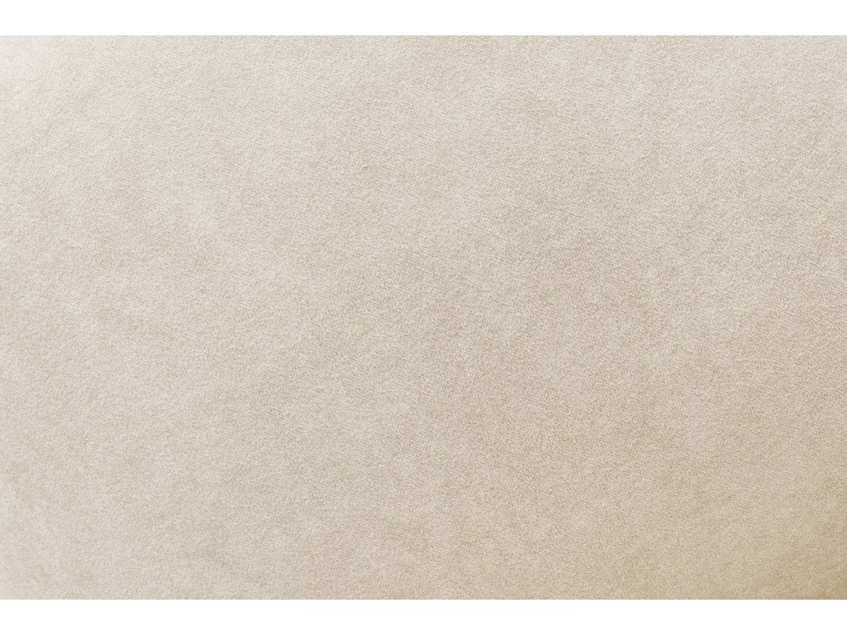 Canapé d'angle fixe MONT-BLANC velours avec pouf Angle droit