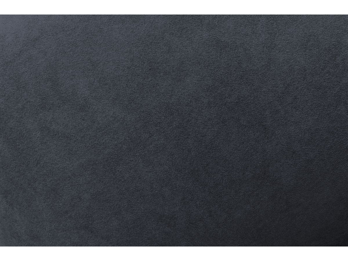 Canapé d'angle fixe MONT-BLANC velours avec pouf Angle droit