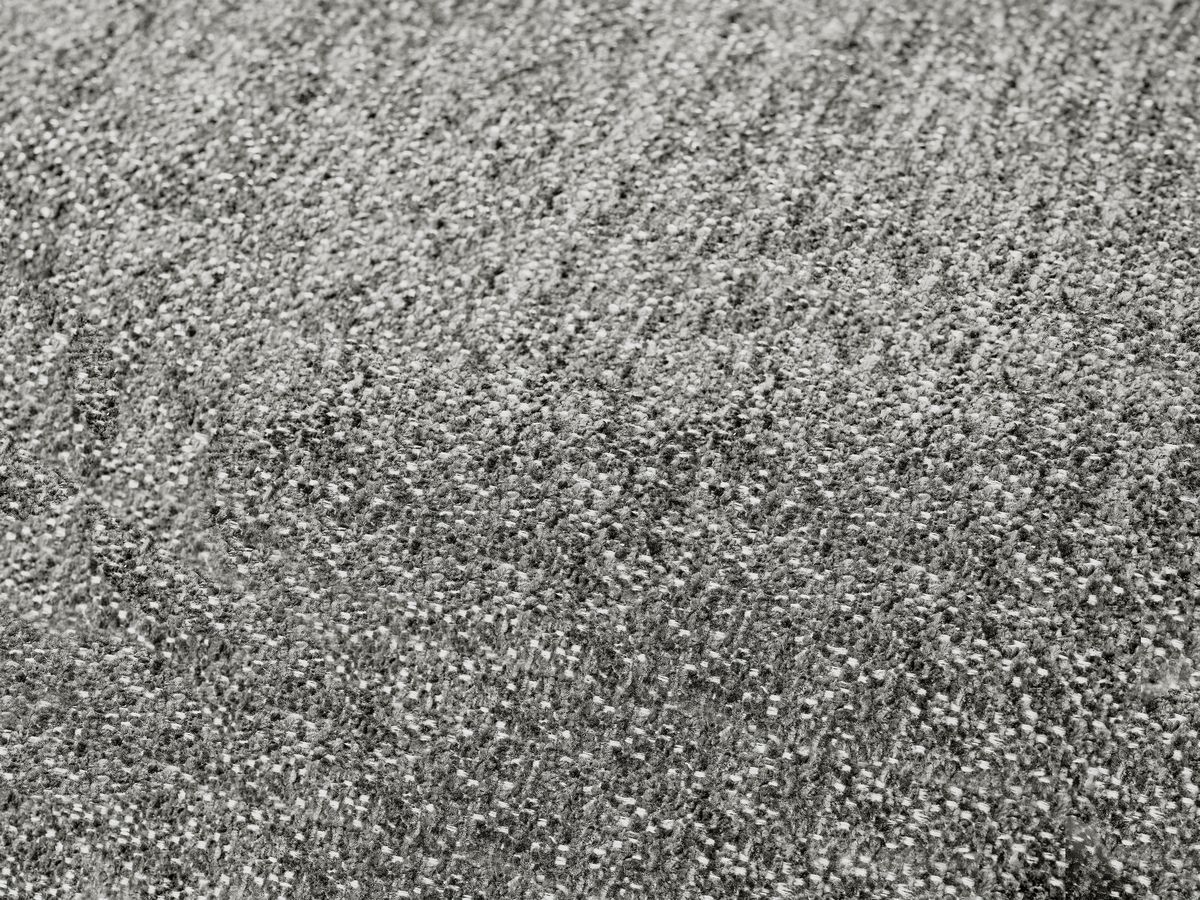 Canapé droit fixe 3 places EVEREST tissu chiné - 2 coussins