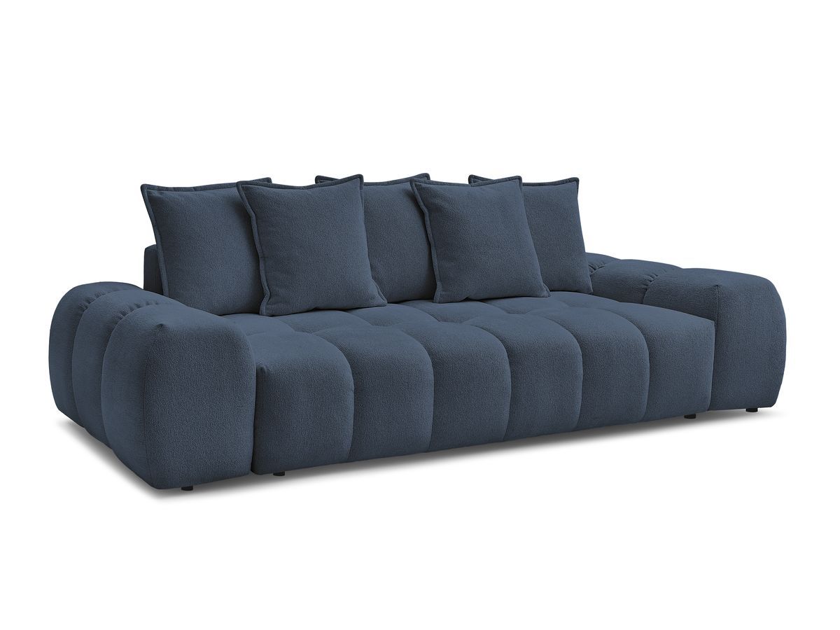 Canapé droit fixe 3 places EVEREST tissu chiné - 5 coussins