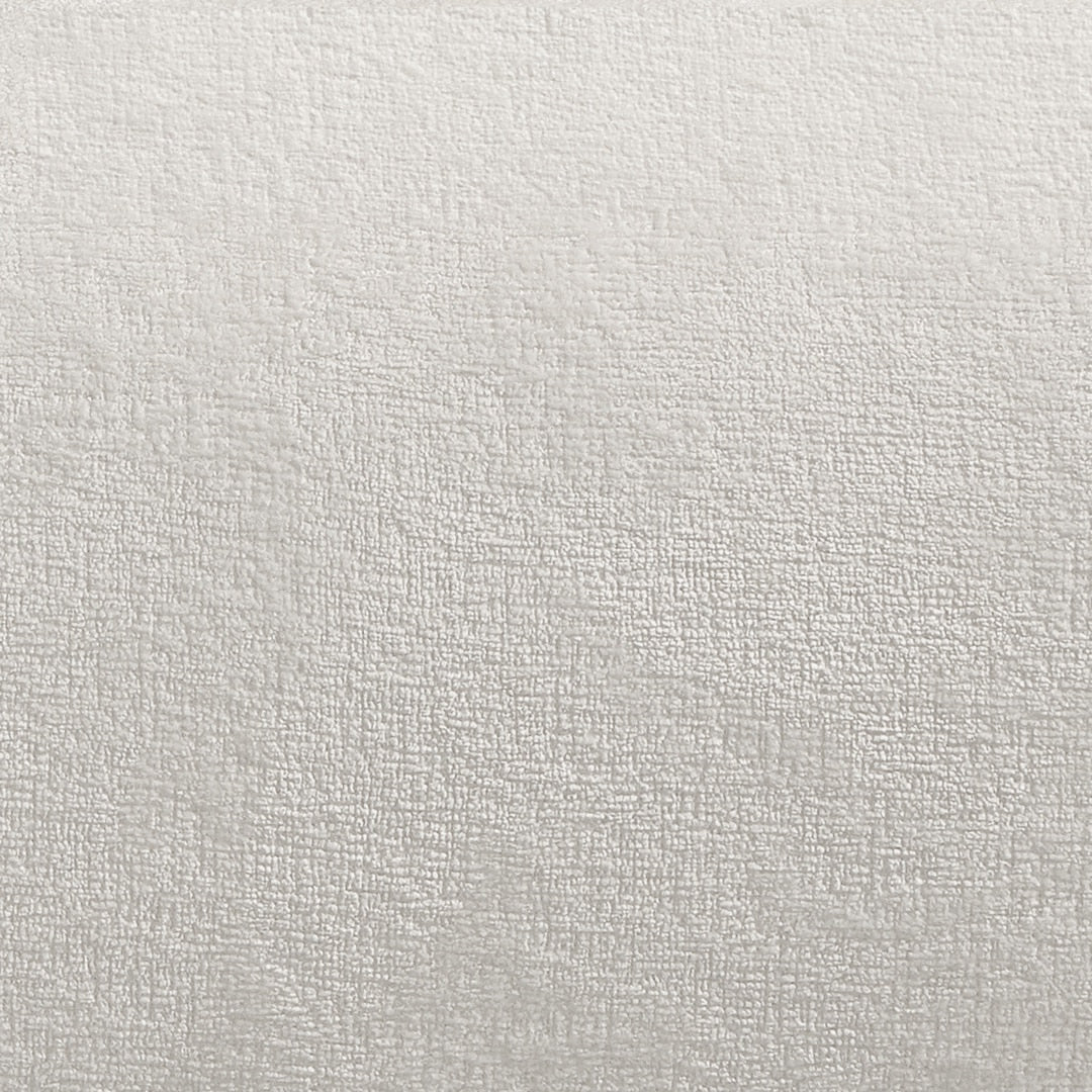 Canapé d'angle droit modulable 3 places en velours texturé blanc crème – Marbellia