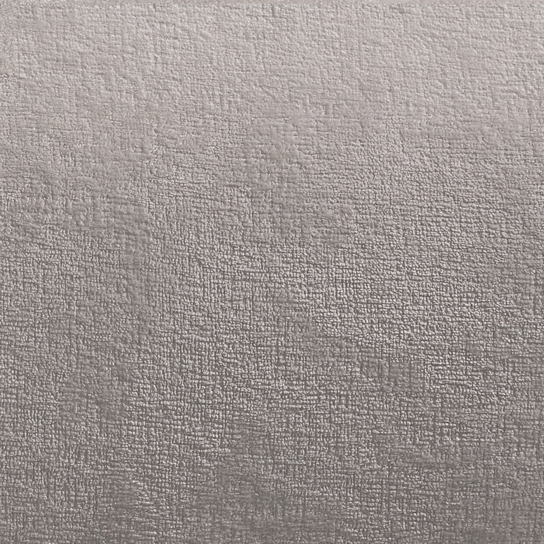 Canapé d'angle droit modulable 3 places en velours texturé taupe – Marbellia