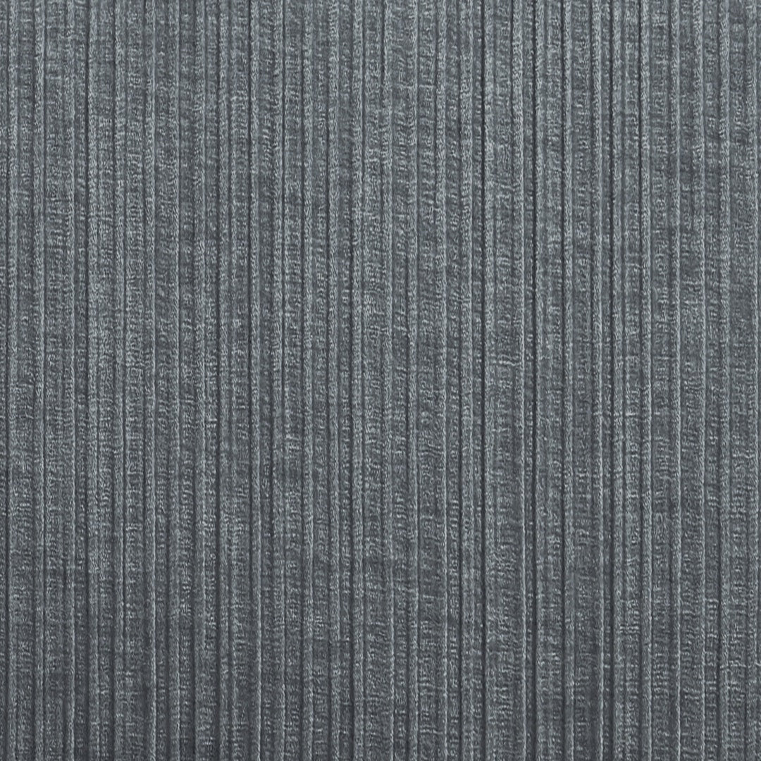 Canapé d'angle droit modulable 4 places en velours côtelé gris foncé – Lorenzo