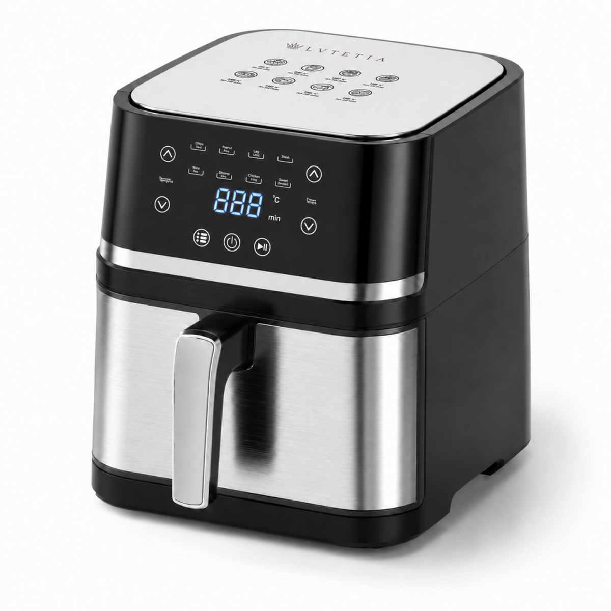 Friteuse à air chaud 6,5 L 1350 W - Fonction Vapeur - Argent