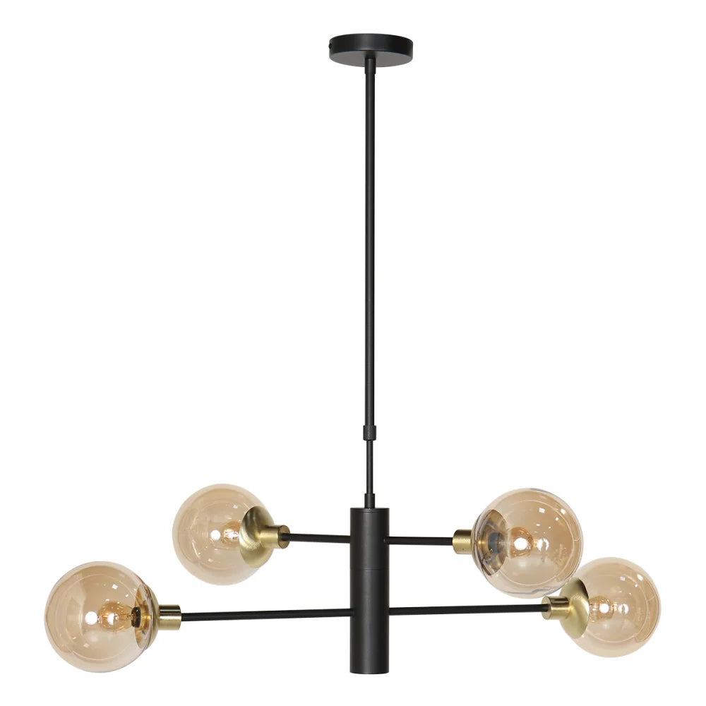 Lampe suspension en laiton - 6 lumières - Constellation