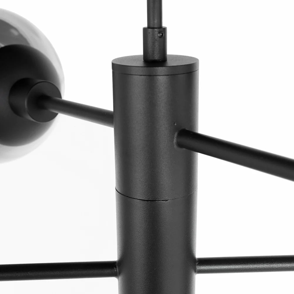 Lampe suspension noire - 6 lumières - Constellation