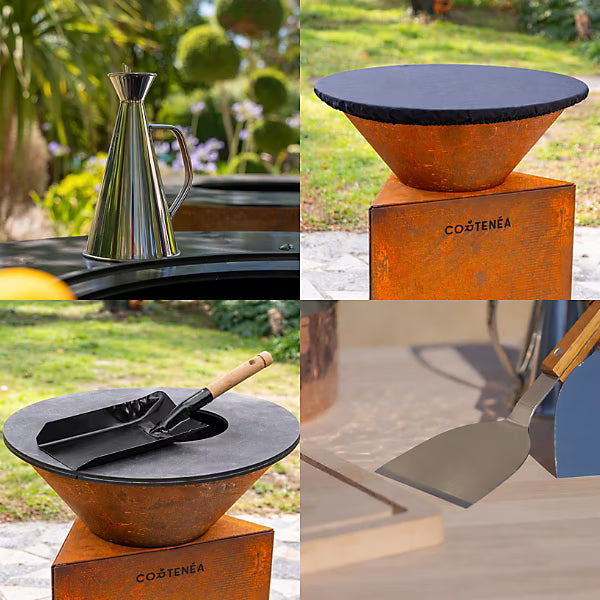 Kit entretien pour Cortenéa 100 cm (une spatule, une pelle, une housse et une burette)