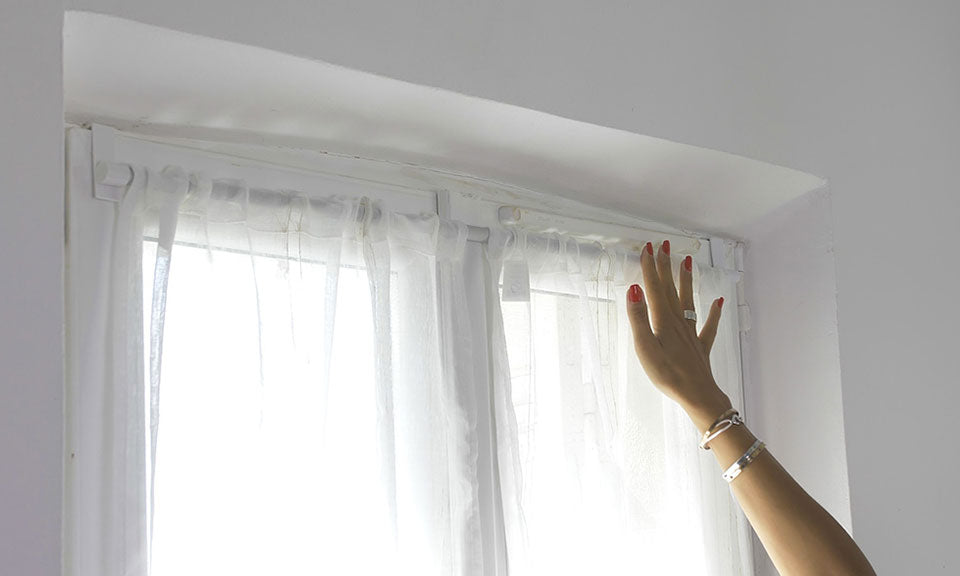 Tringle extensible pour fenêtre prête à poser - 60-105 cm