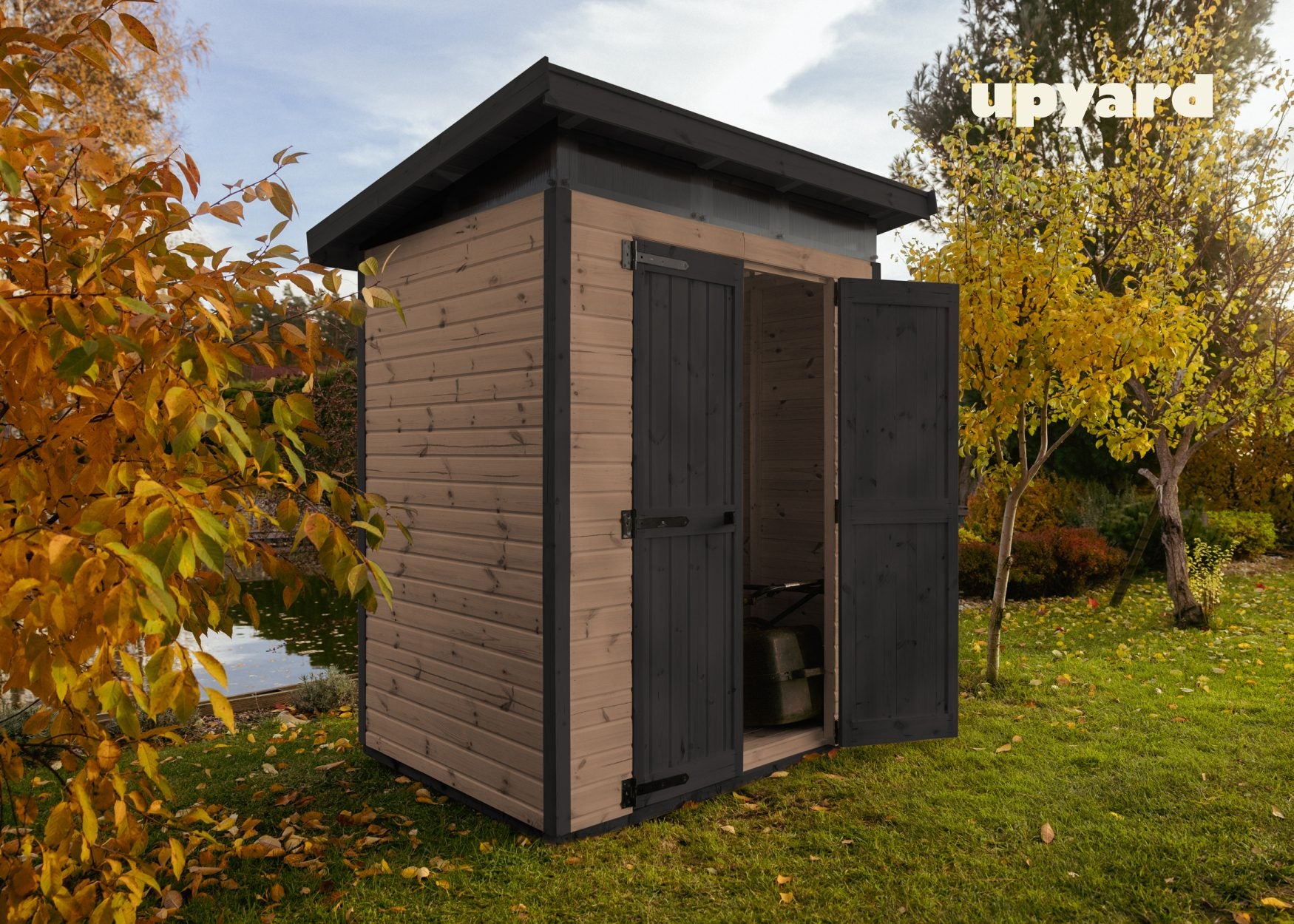 Abri de jardin en bois 163x127 cm Marron