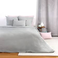 Housse de couette + 2 taies d'oreiller 63x63 Gaze de Coton Gris