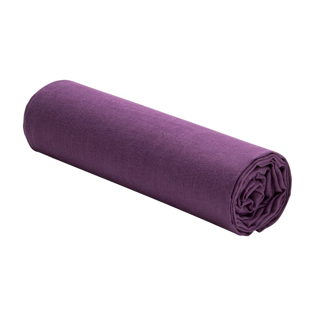 Drap housse 100% Lin Lavé : Couleur - Violet