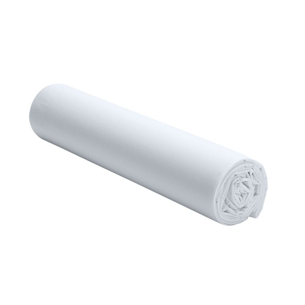Drap housse Percale de Coton Blanc