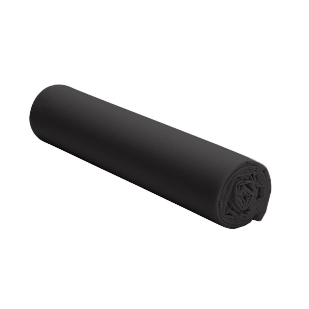 Drap housse Percale de Coton Noir