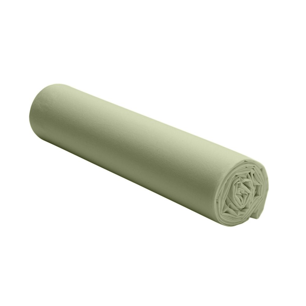 Drap housse Percale de Coton Vert D'eau