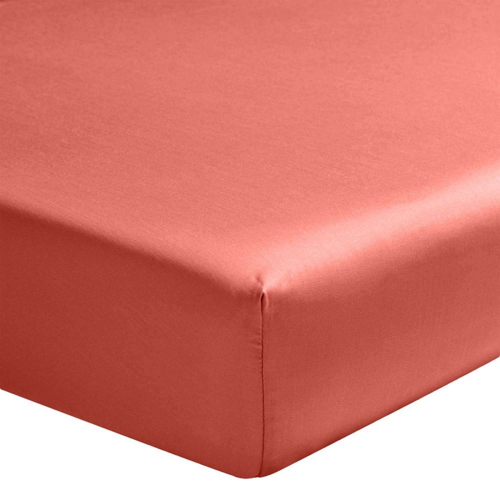 Drap housse Satin de Coton Sienne
