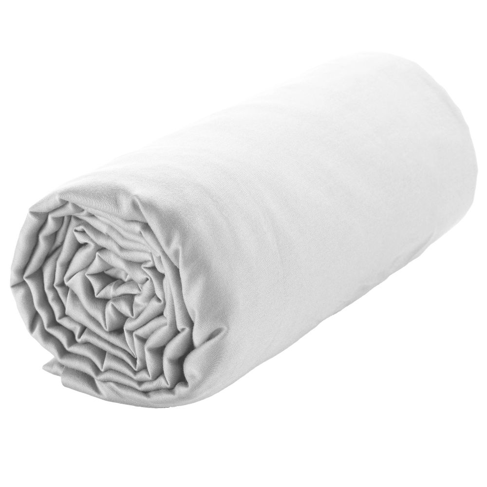 Drap housse Satin de Coton Blanc