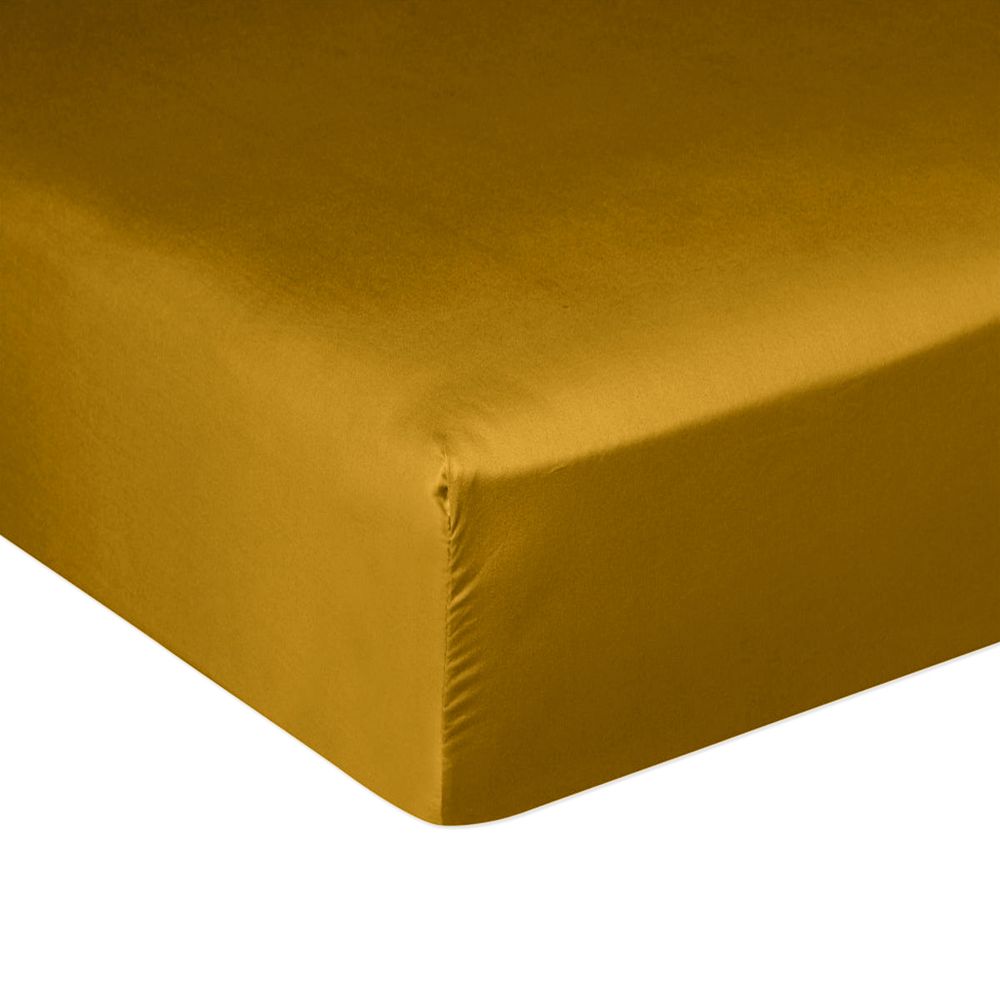 Drap housse Satin de Coton Bronze