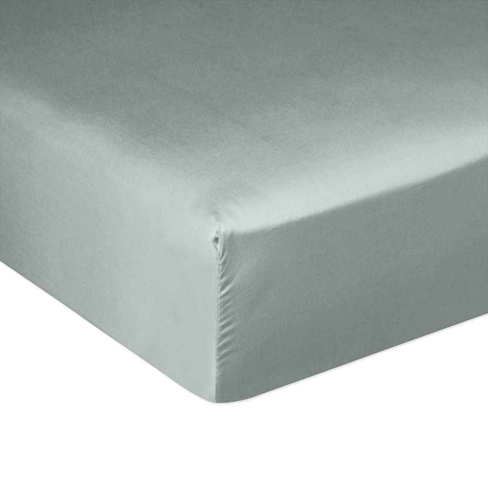 Drap housse Satin de Coton Celadon