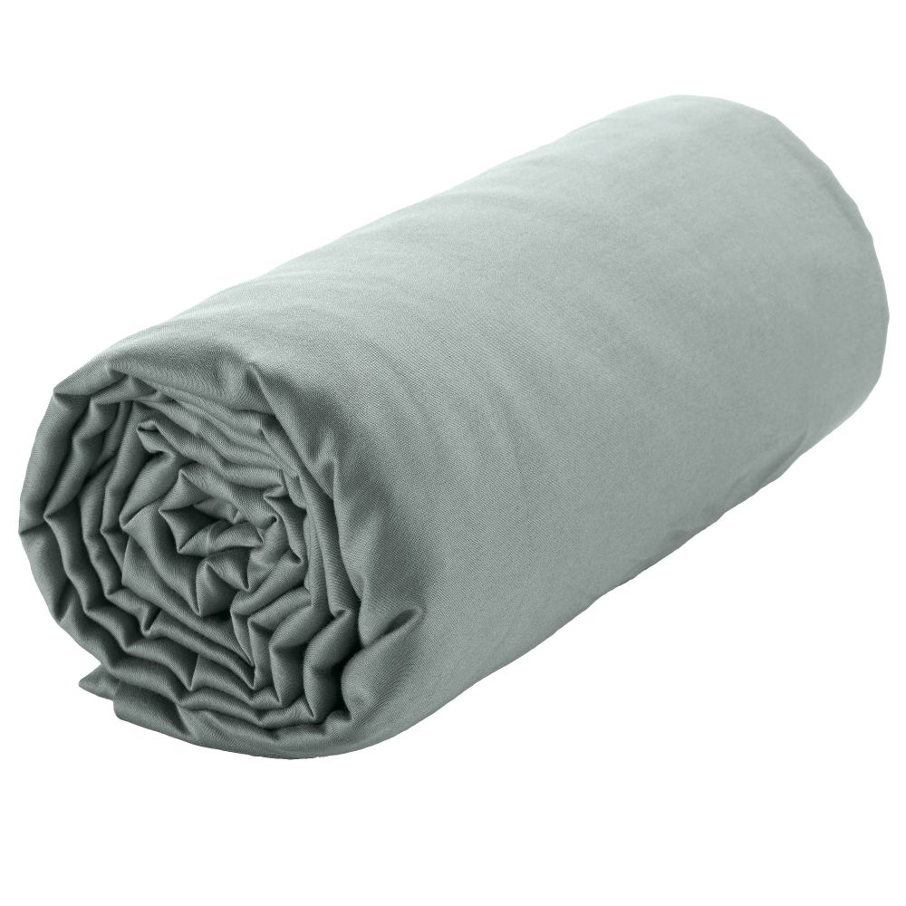 Drap housse Satin de Coton Celadon