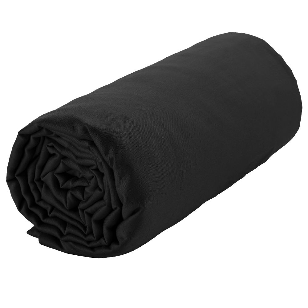 Drap housse Satin de Coton Noir