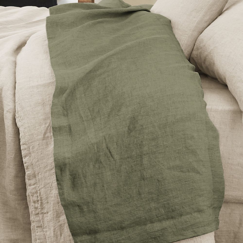 Drap plat Lin Français Thym