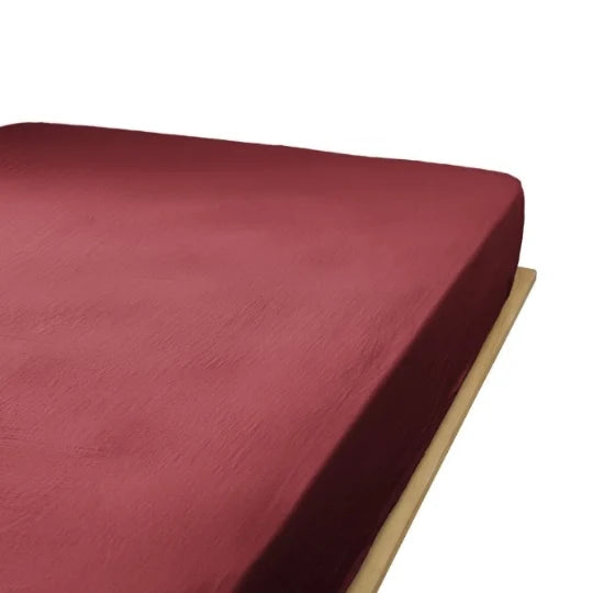 Drap housse en Gaze de coton Lie De Vin