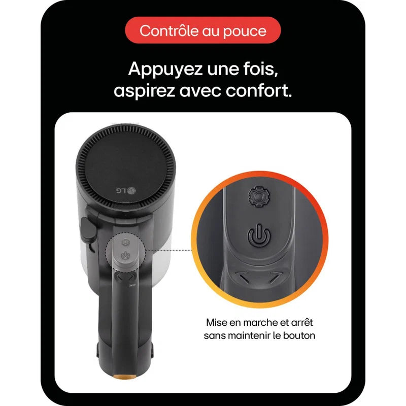 Aspirateur balai LG avec 2 batteries