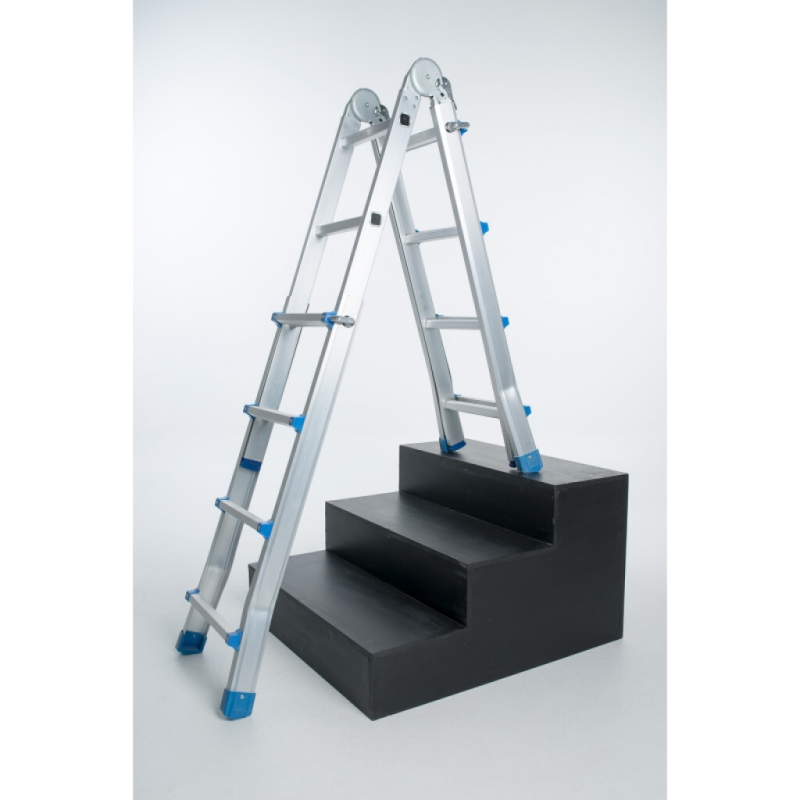 Echelle multifonction semi telescopique, hauteur 4.14m