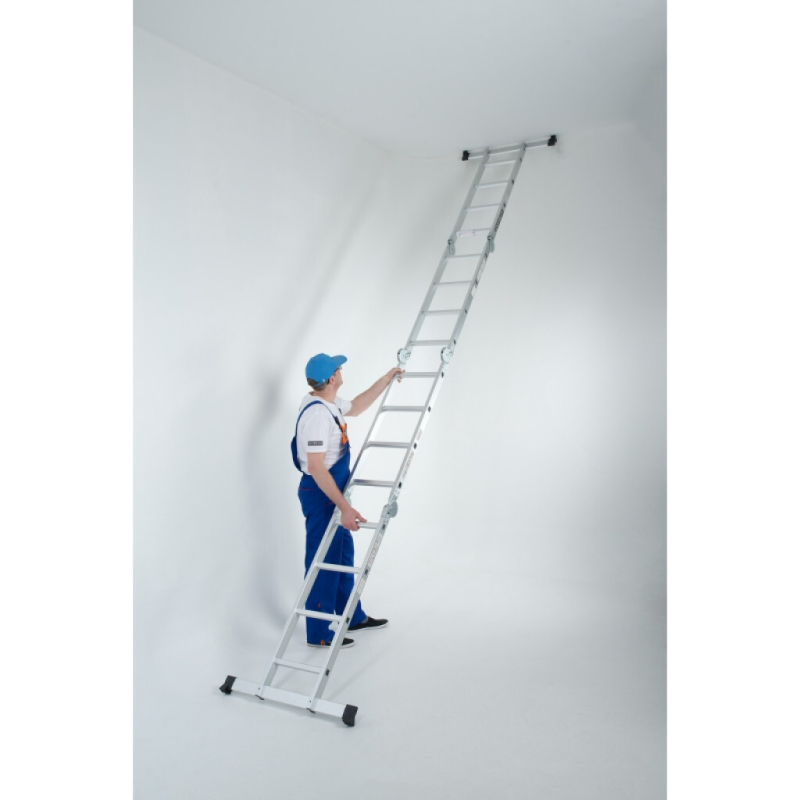 Echelle multifonction pliable 4 x 4 marches - hauteur 4.6 m