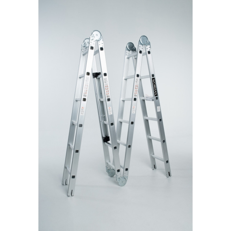 Echelle multifonction pliable 4 x 6 marches - hauteur 6.7 m