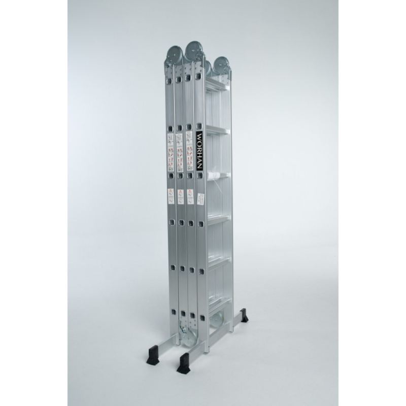 Echelle multifonction pliable 4 x 5 marches - hauteur 5.7 m